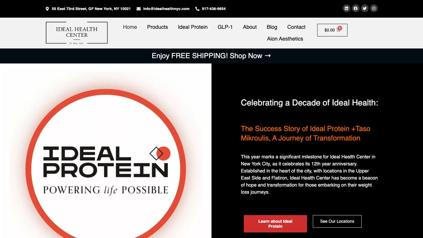 Ideal Health Center of Flatiron and Ideal Protein