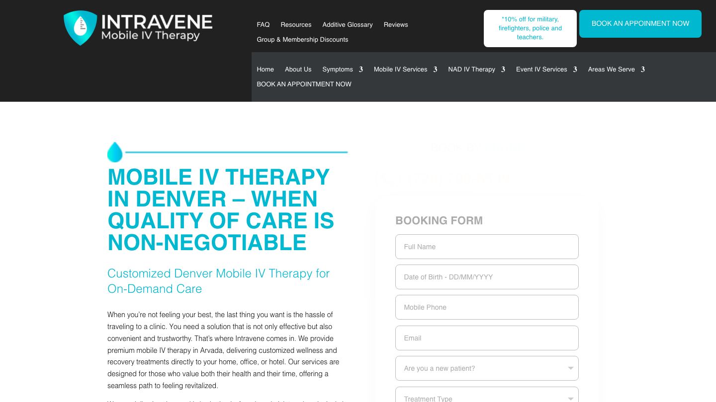 Intravene Mobile IV Therapy - Denver