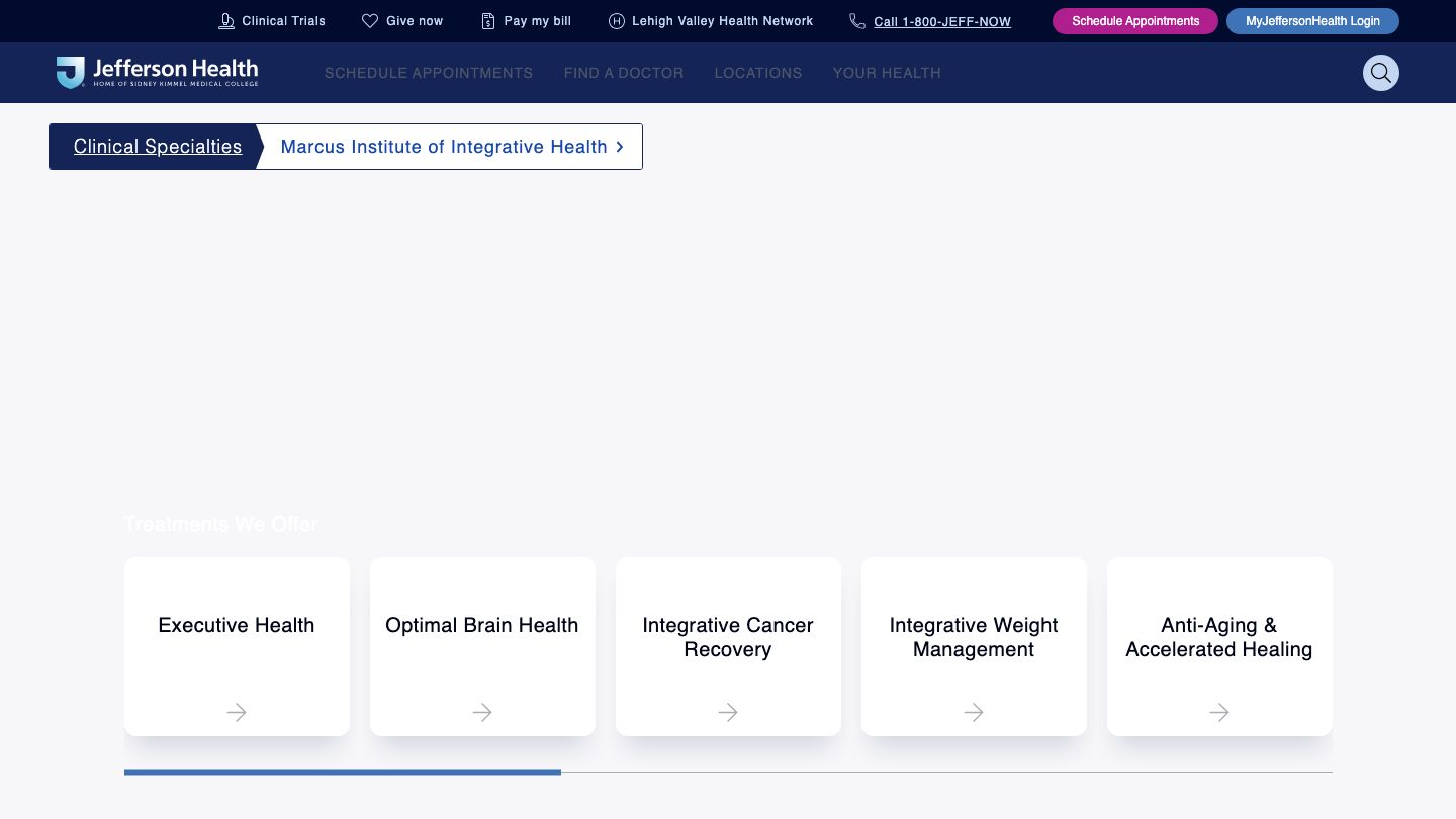 Jefferson Health Marcus Institute of Integrative Health – Villanova