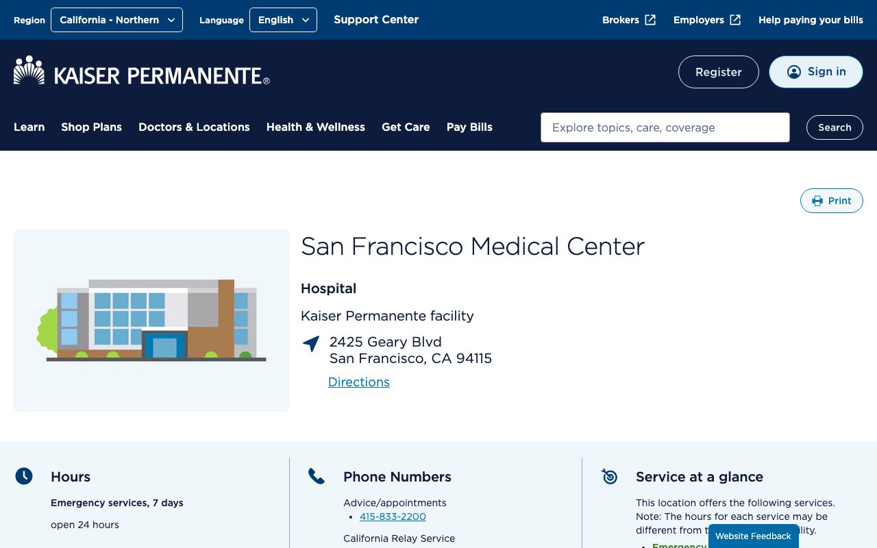 Kaiser Permanente San Francisco Medical Center