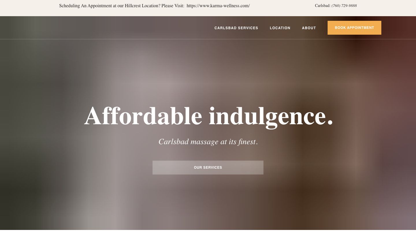 Karma Spa, Massage in Carlsbad, Day Spa Carlsbad