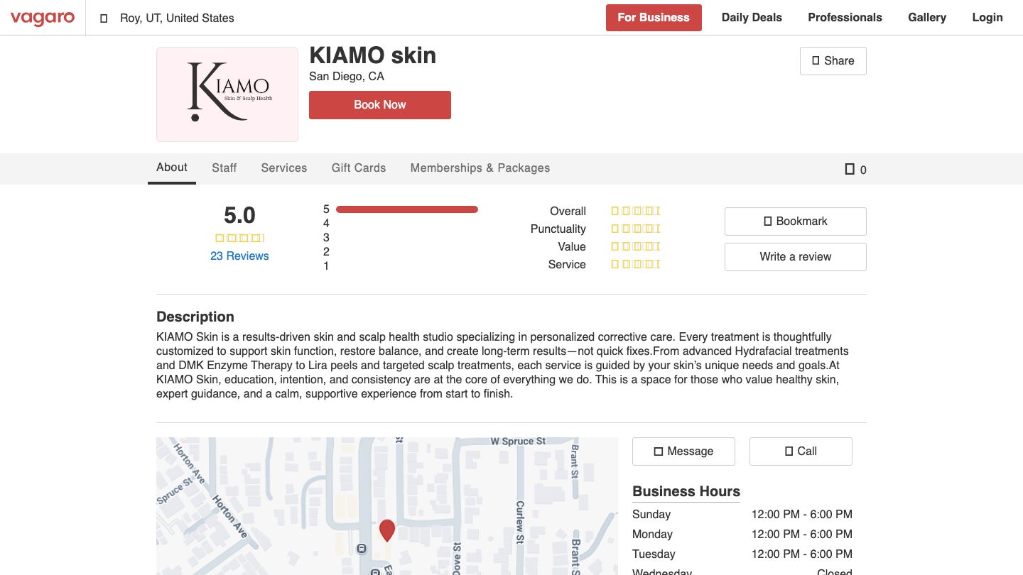 KIAMO SKIN – Scalp Treatments Keravive, Hydrafacial & Custom Facial treatments