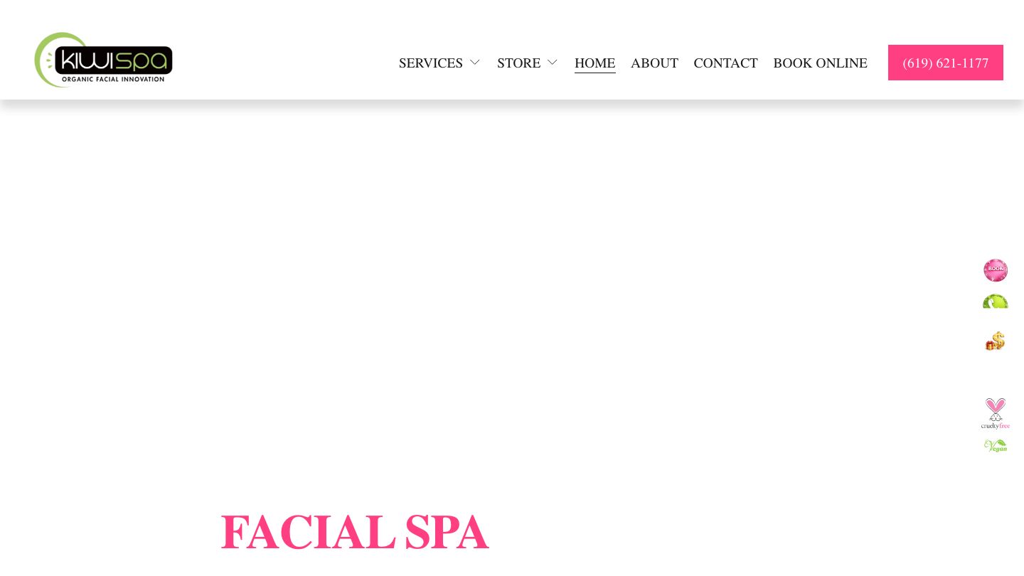 Kiwi Spa Organic Facial Innovation
