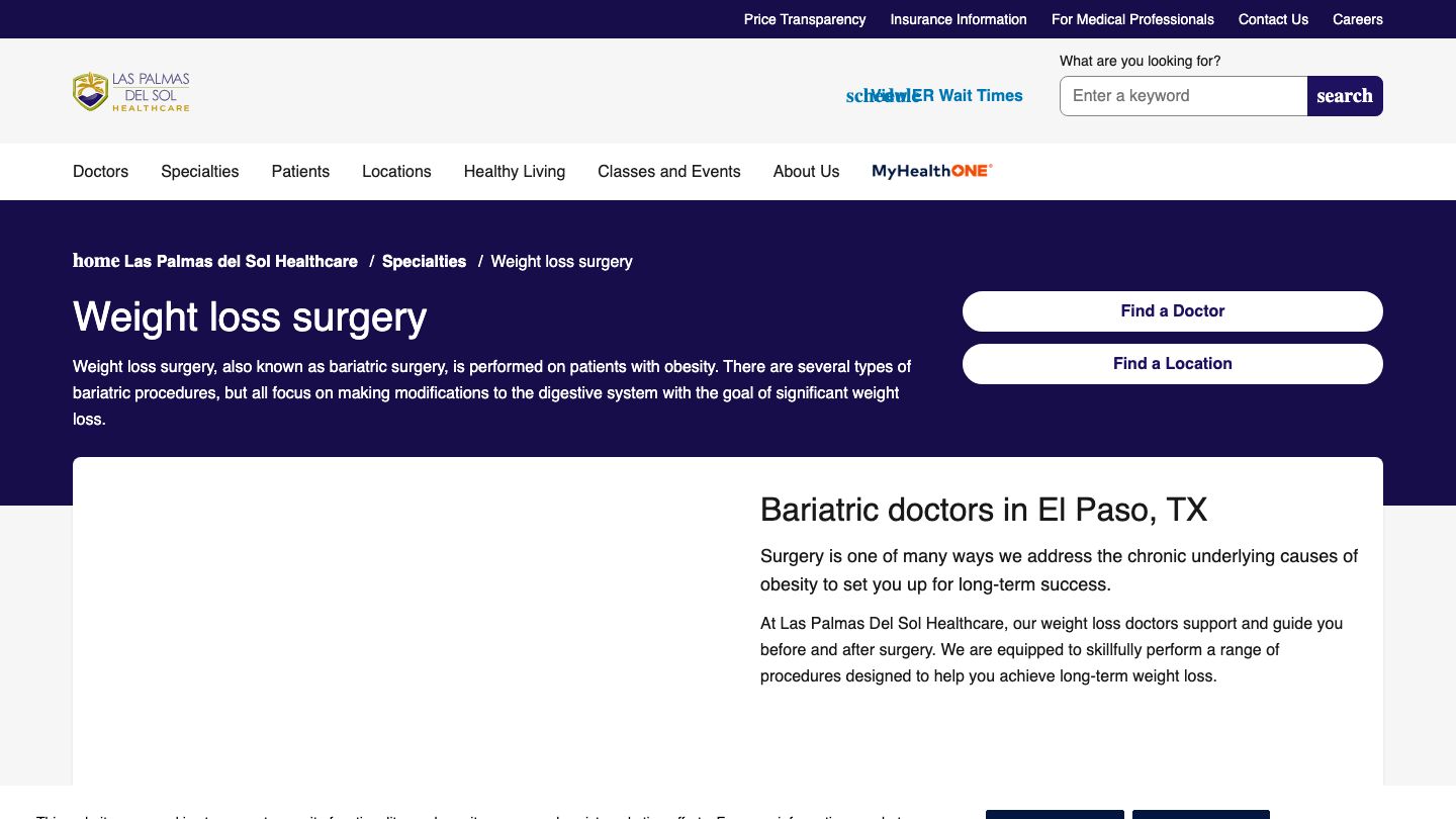 Las Palmas Del Sol Bariatric Clinic - East