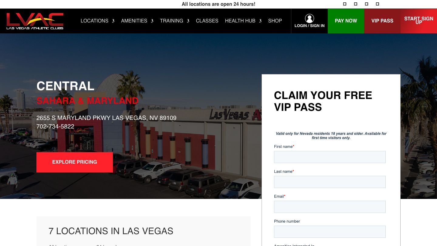 Las Vegas Athletic Clubs - Central