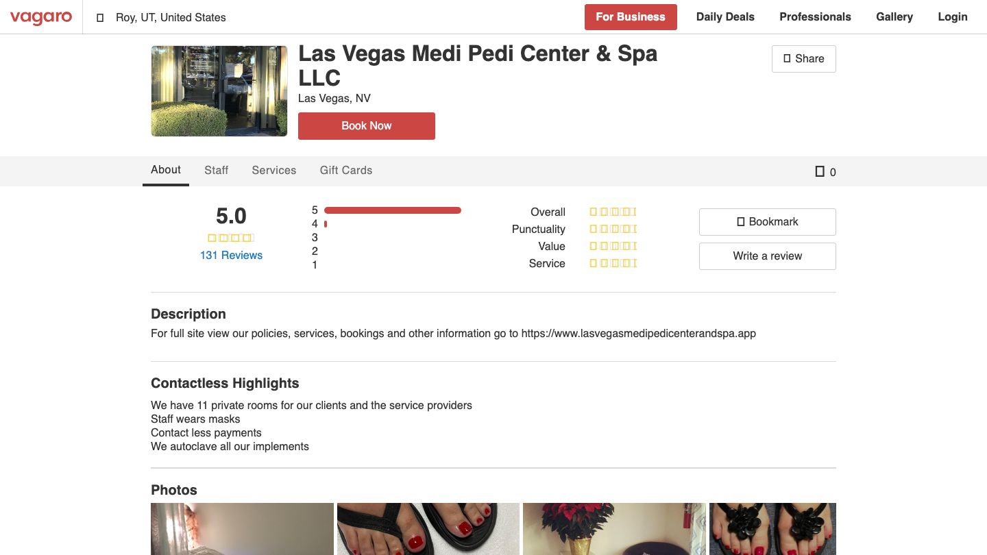 Las Vegas Medi Pedi Center & Spa LLC