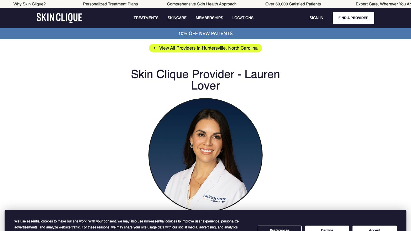 Lauren Lover PA-C | Medical Aesthetics with Skin Clique