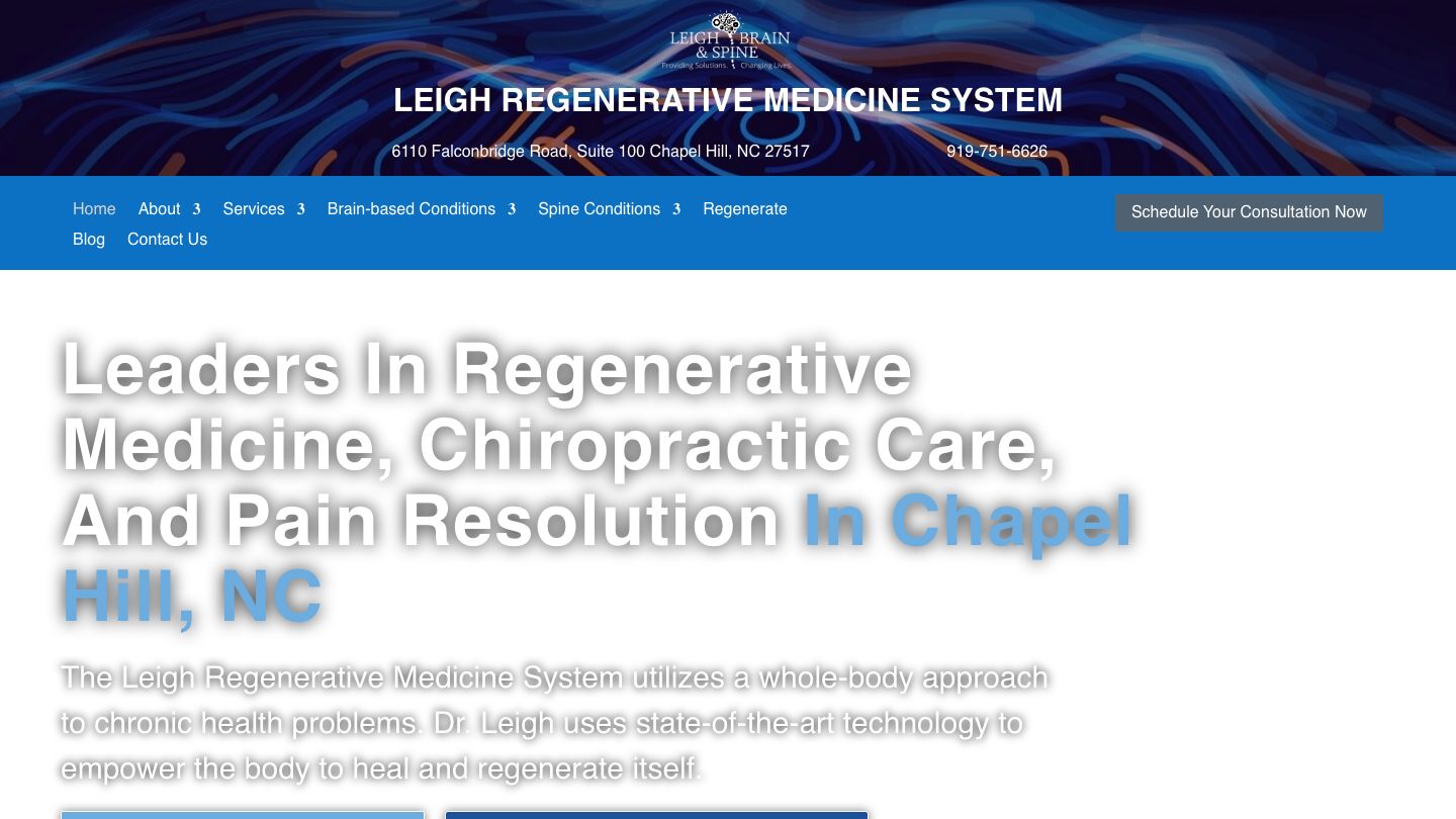 Leigh Brain & Spine - Regenerative Medicine Chapel Hill
