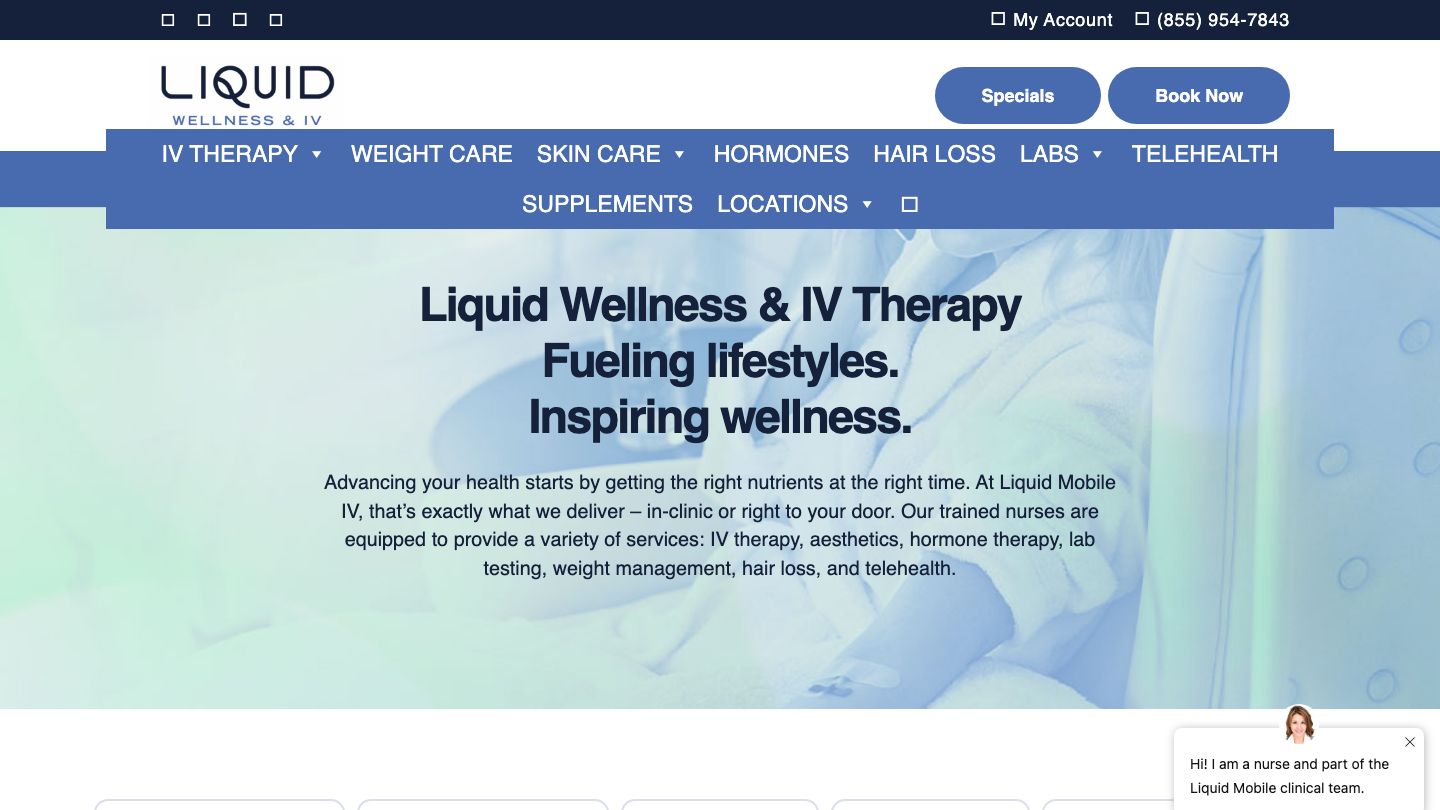 Liquid Mobile IV - Clinic & Mobile (We Come to You)