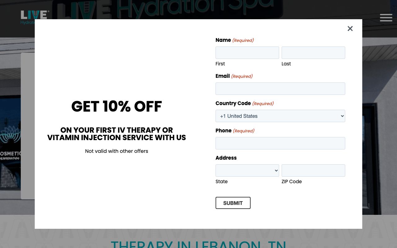 LIVE Hydration Spa Lebanon