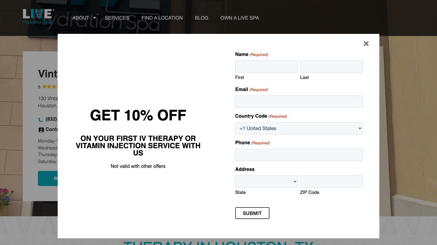 Live Hydration Spa Vintage Park