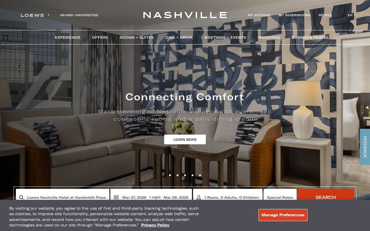 Loews Nashville Hotel at Vanderbilt Plaza