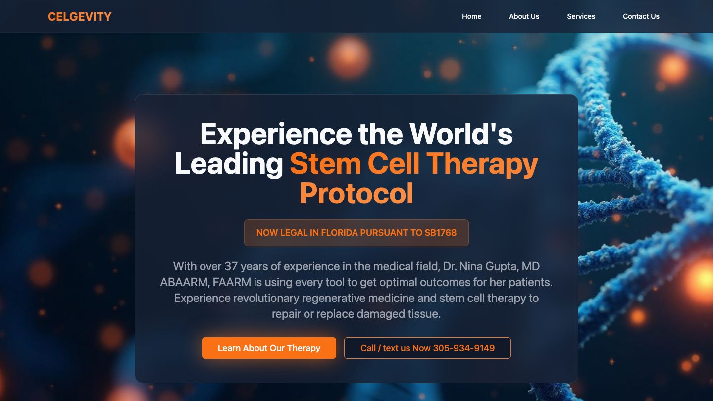 Longevity Institute Miami | Stem Cell Therapy