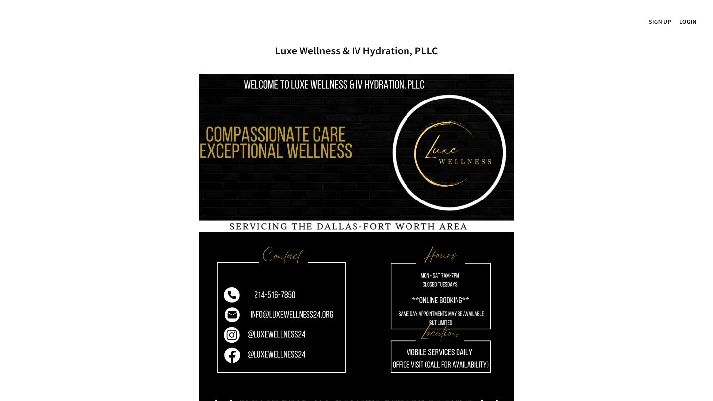 Luxe Wellness & IV Hydration, PLLC