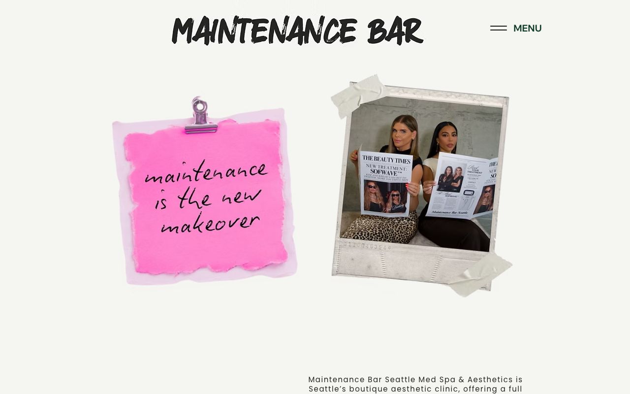 Maintenance Bar