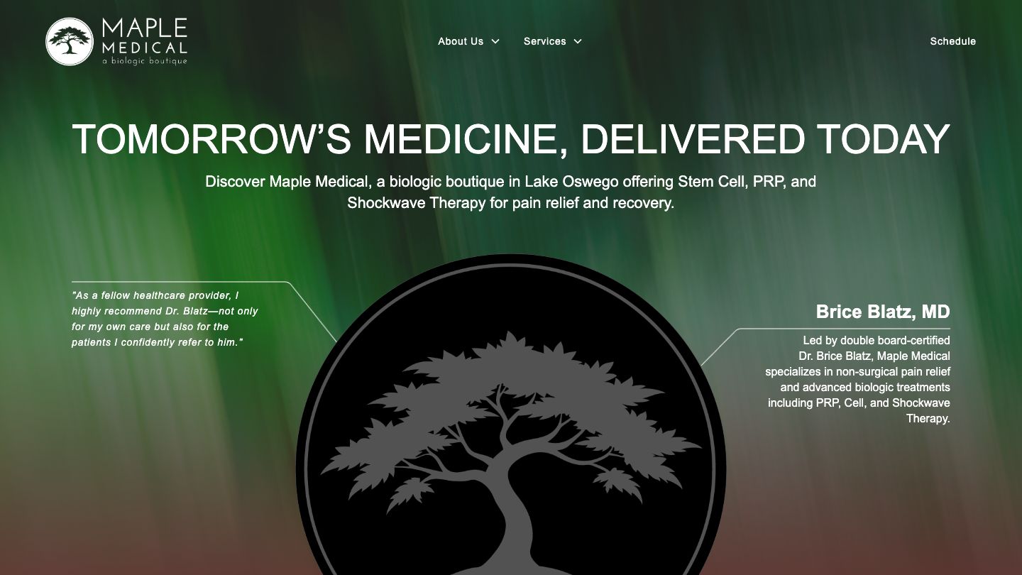 Maple Medical: Brice W. Blatz, MD