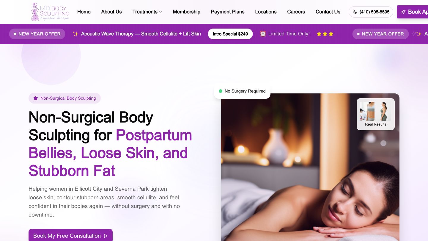 Maryland Body Sculpting - Ellicott City