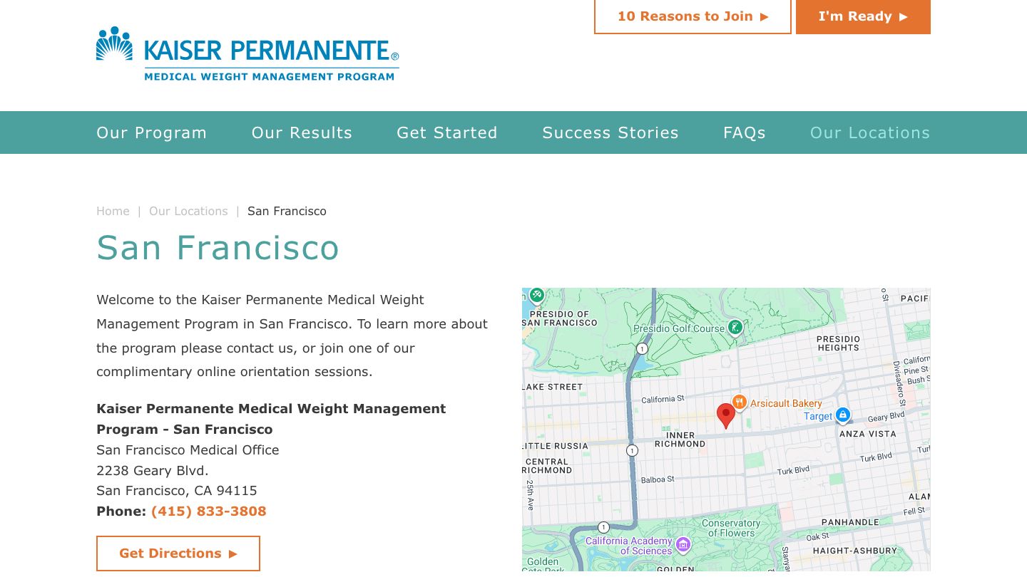 Medical Weight Management Program | Kaiser Permanente San Francisco Medical Office