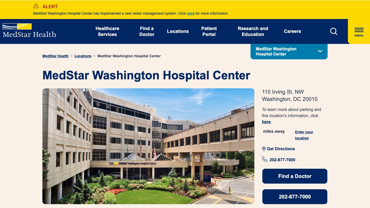 MedStar Health: Infusion Center at MedStar Washington Hospital Center
