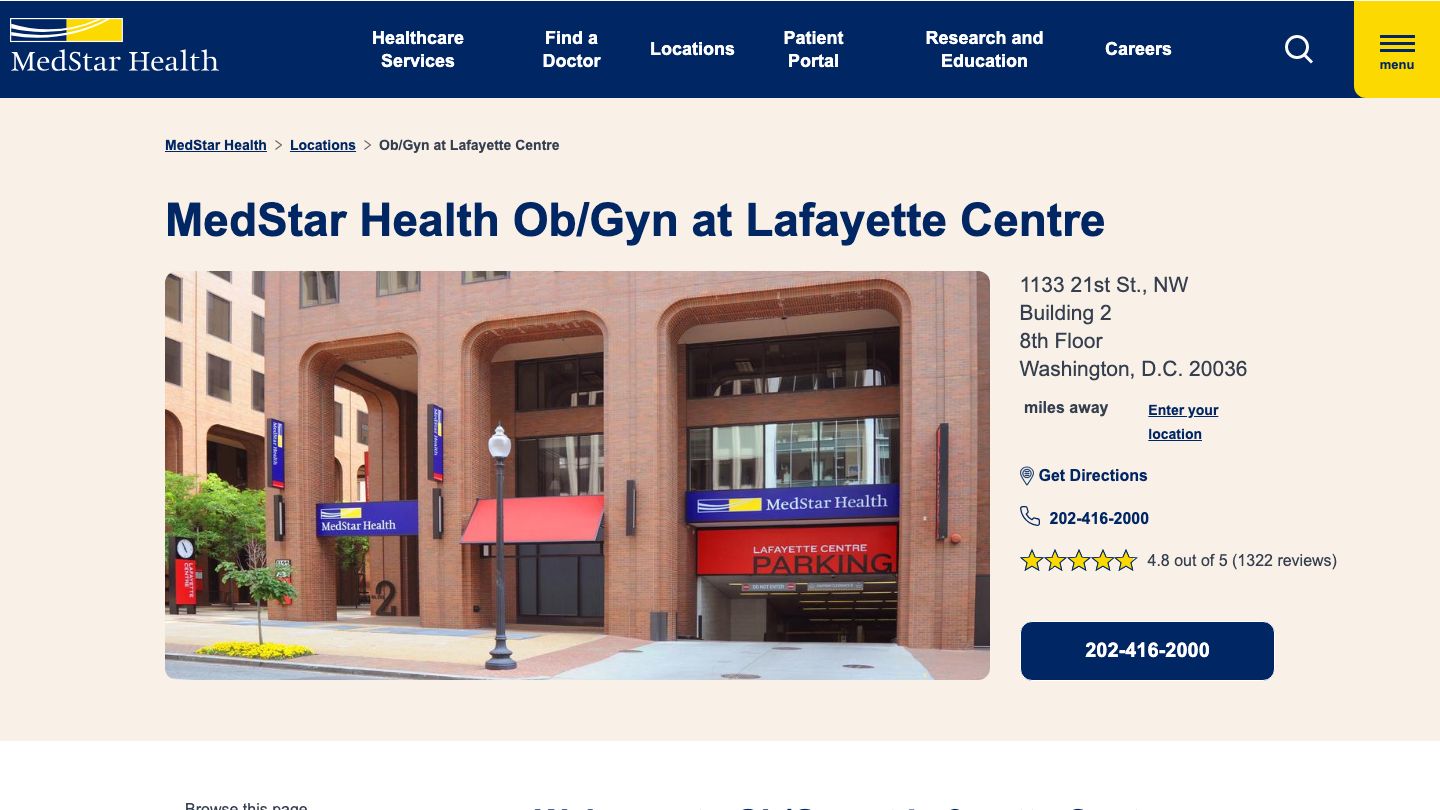 MedStar Health Ob/Gyn at Lafayette Centre