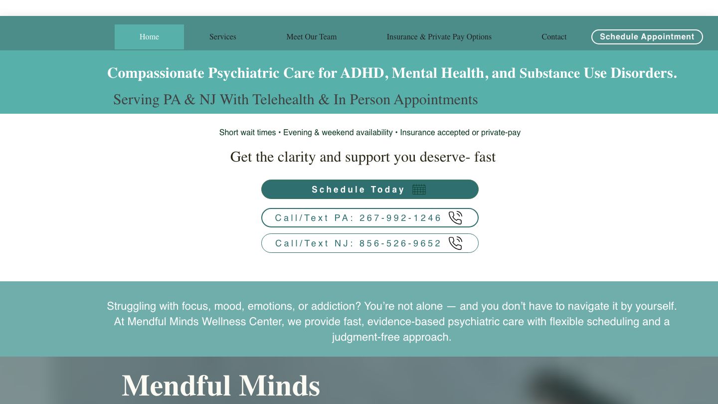 Mendful Minds Wellness Center, LLC- PA Office