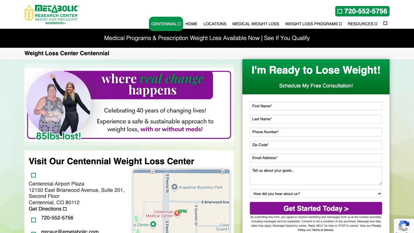 Metabolic Research Center | Centennial