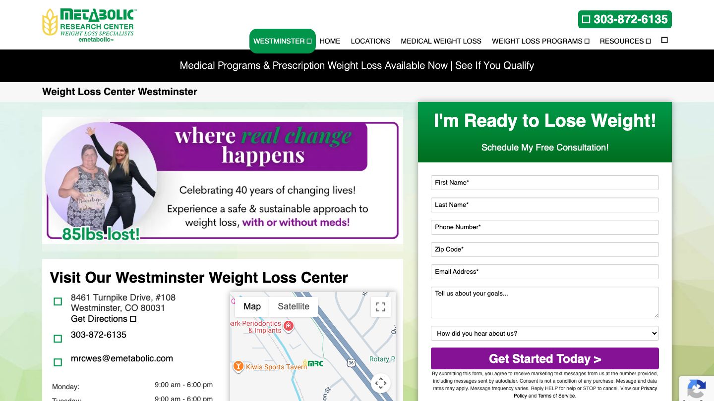 Metabolic Research Center | Westminster