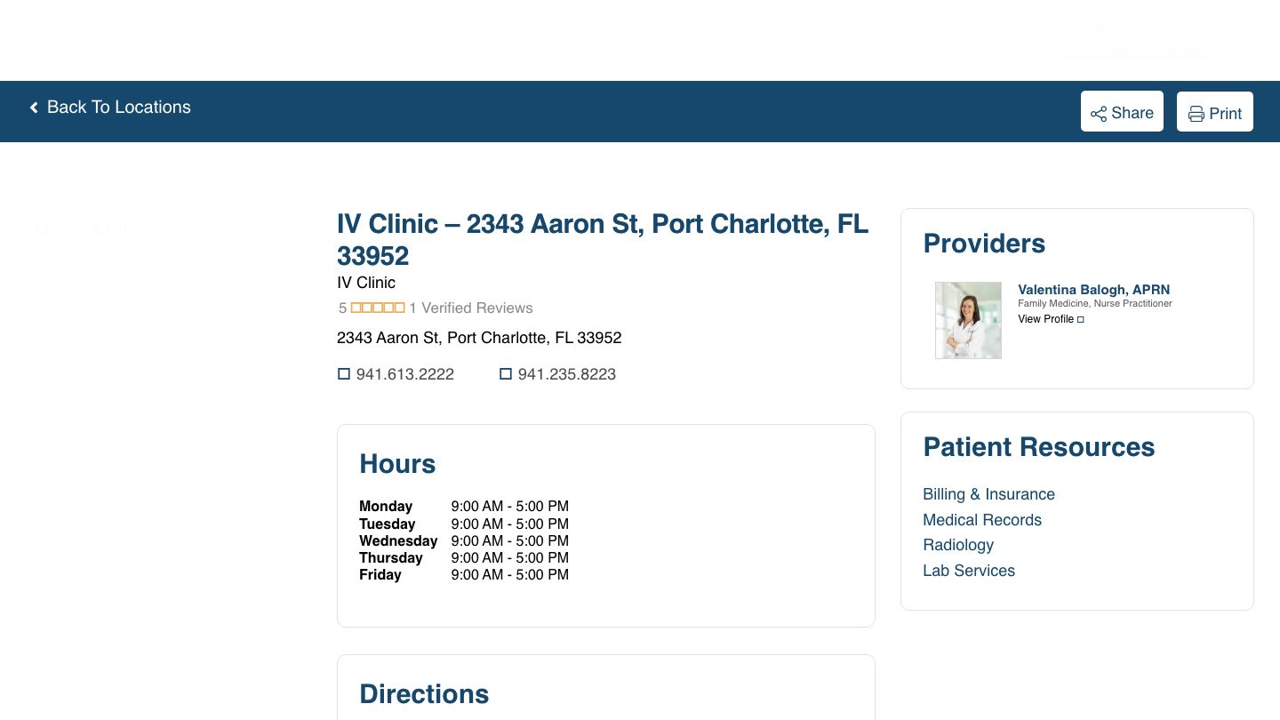 Millennium Physician Group - Port Charlotte IV Clinic