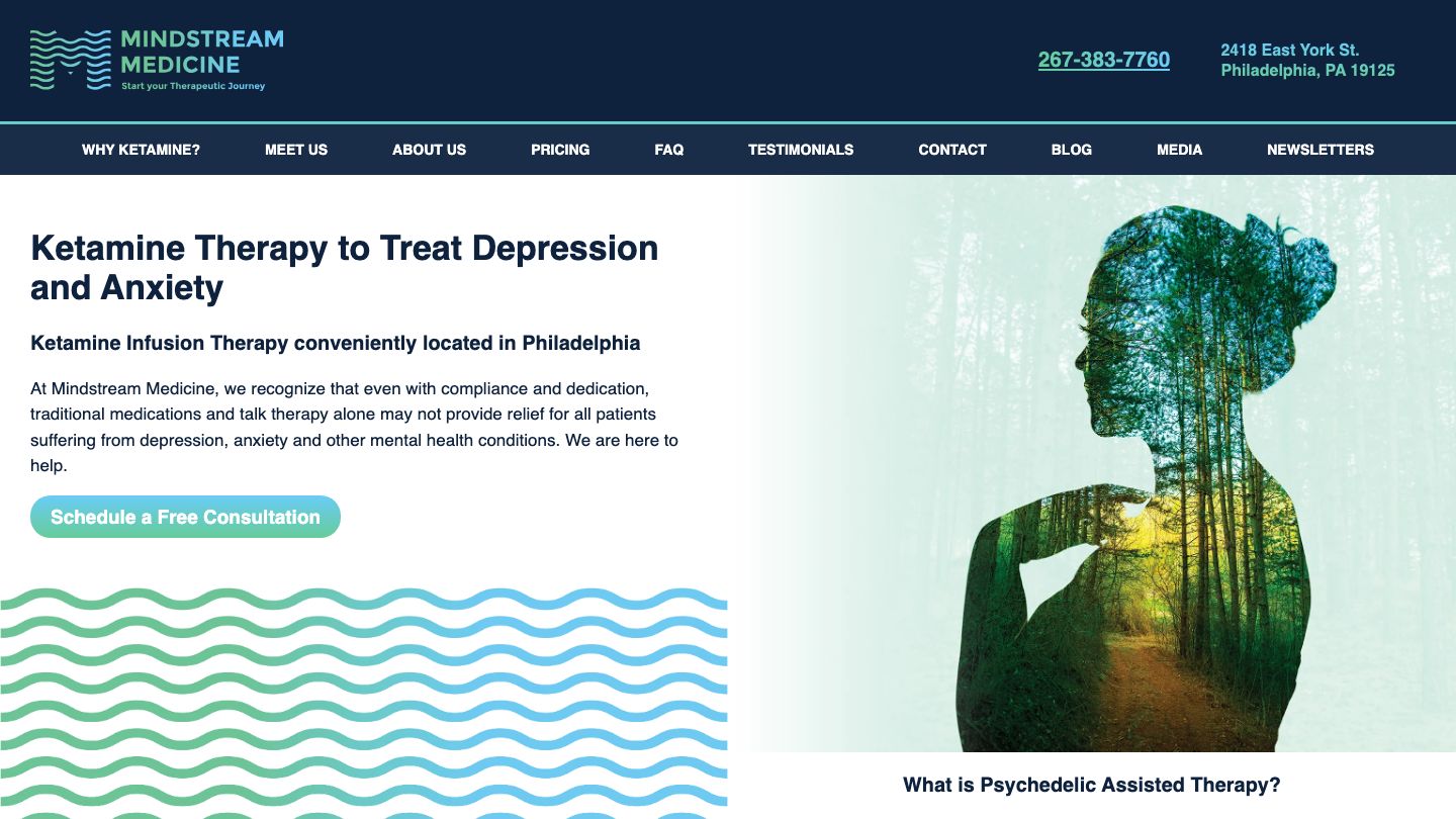 Mindstream Medicine: Ketamine Treatment in Philadelphia