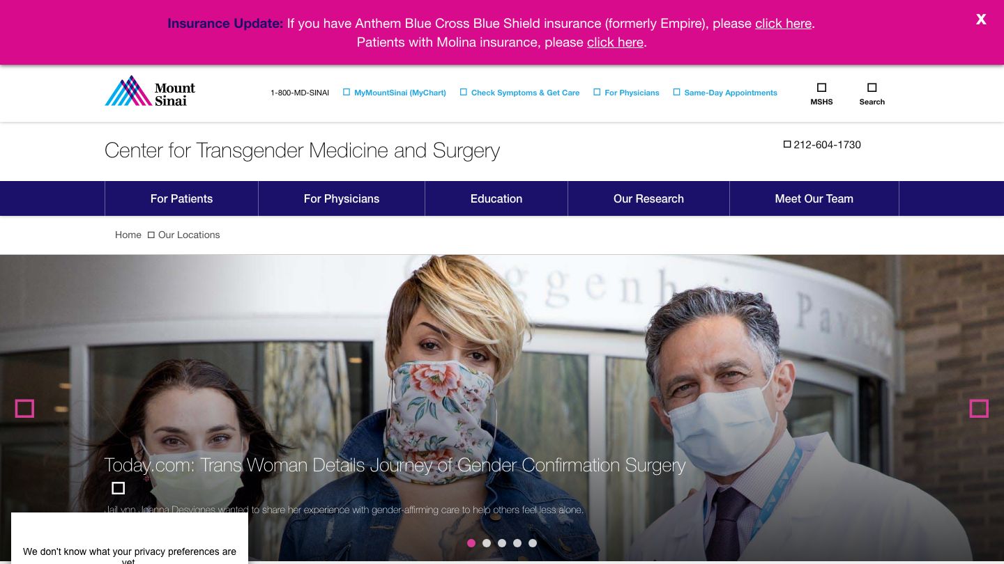 Mount Sinai Center for Transgender Medicine and Surgery
