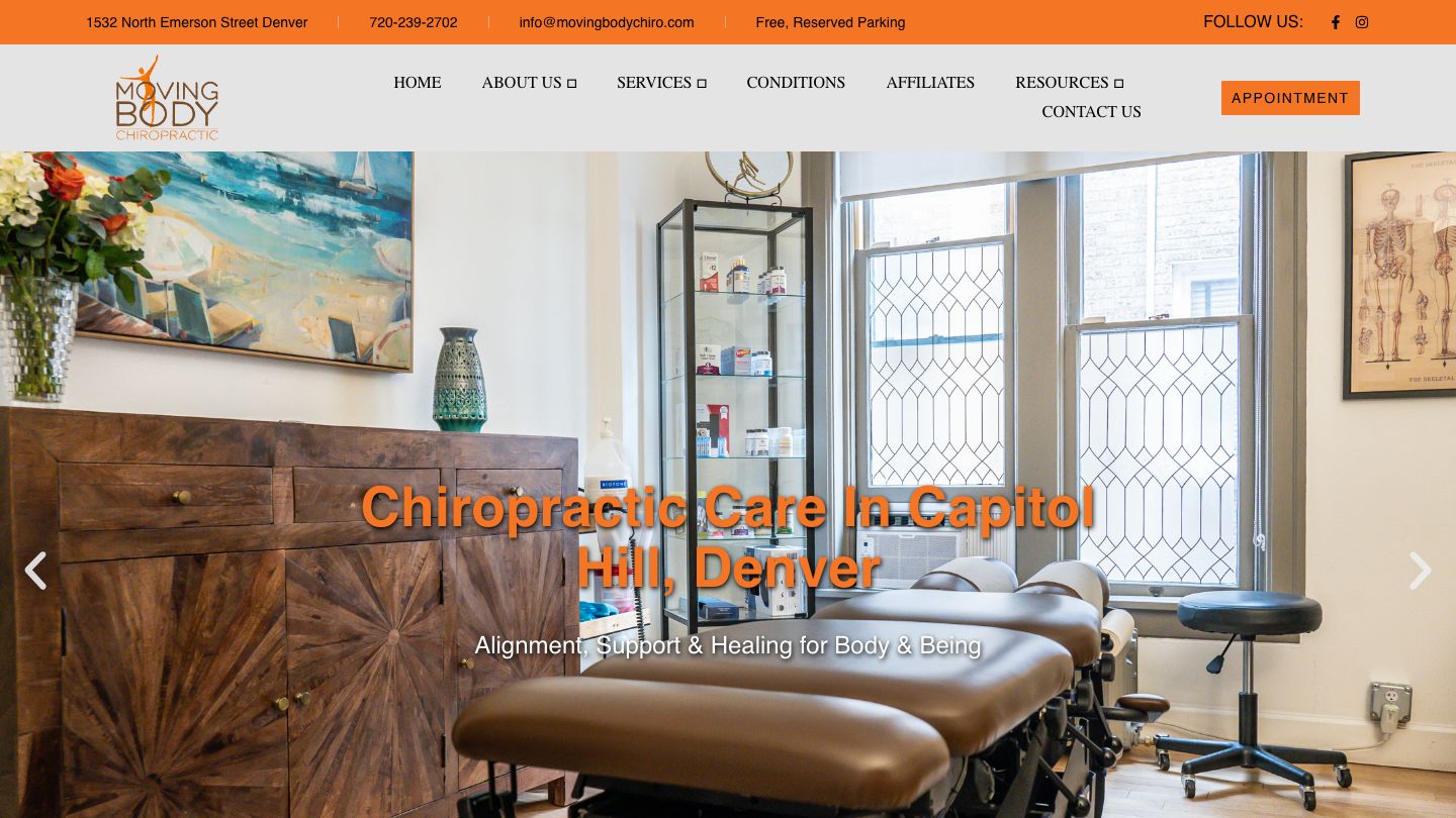 Moving Body Chiropractic - Chiropractors & Wellness Center in Capitol Hill, Denver