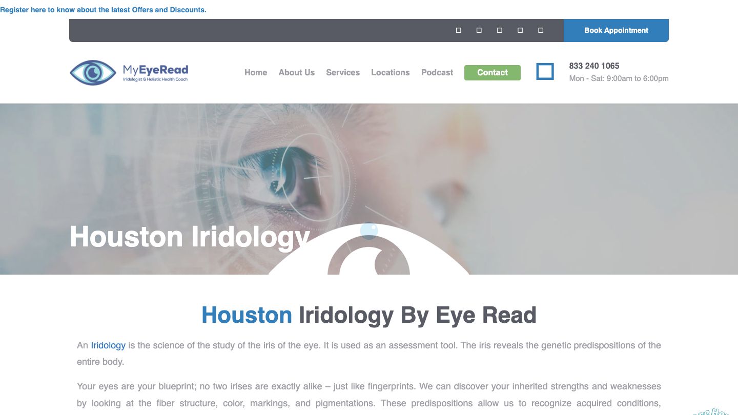 My Eye Read - Fort Worth Iridology Specialist & Vitamin Supplier - Holistic Healing Alternative