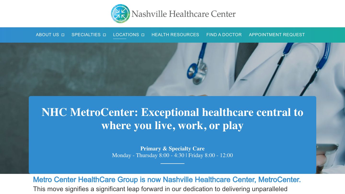Nashville Healthcare Center MetroCenter