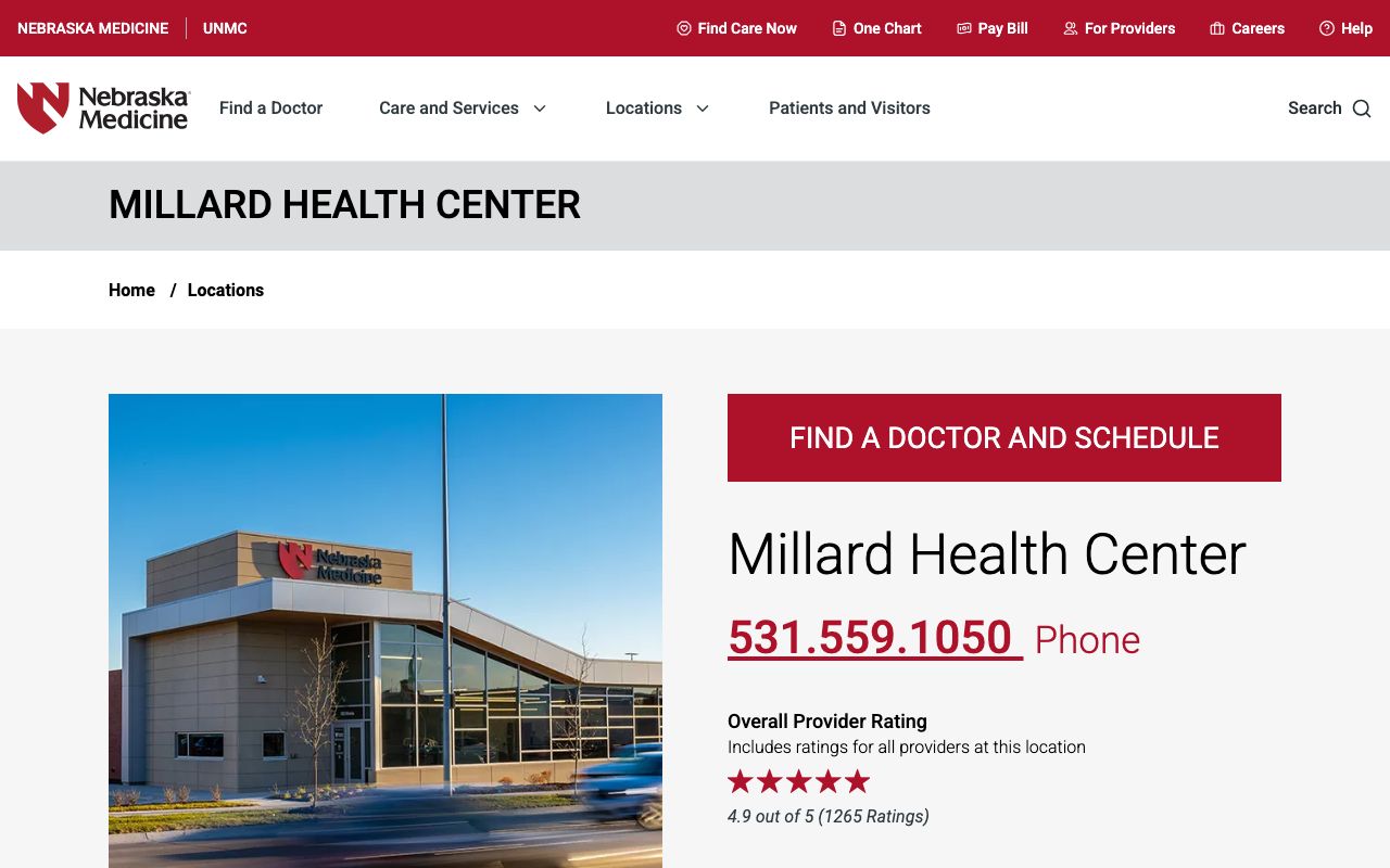 Nebraska Medicine Millard Health Center