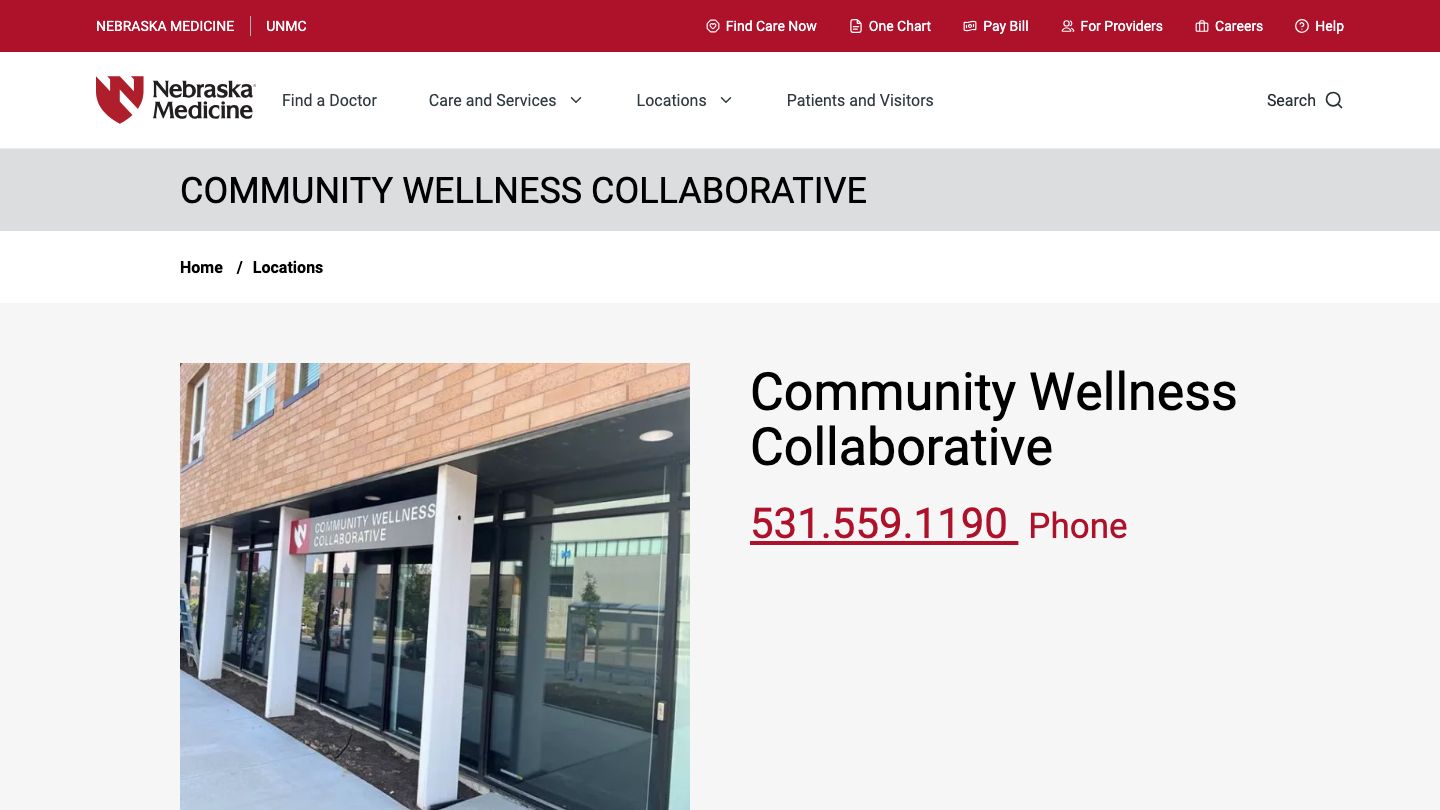 Nebraska Medicine/UNMC Community Wellness Collaborative