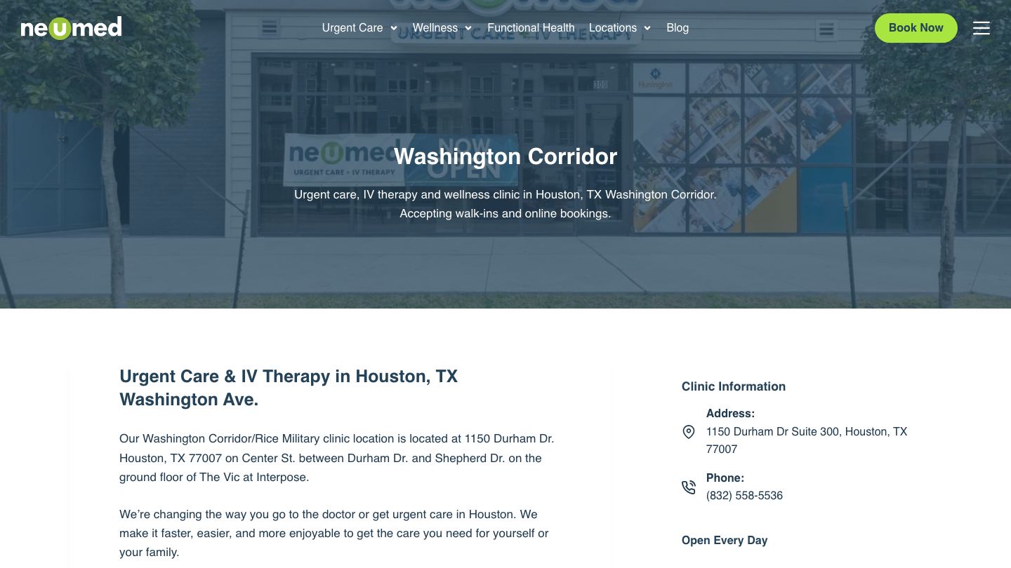 NeuMed Modern Urgent Care + IV Therapy