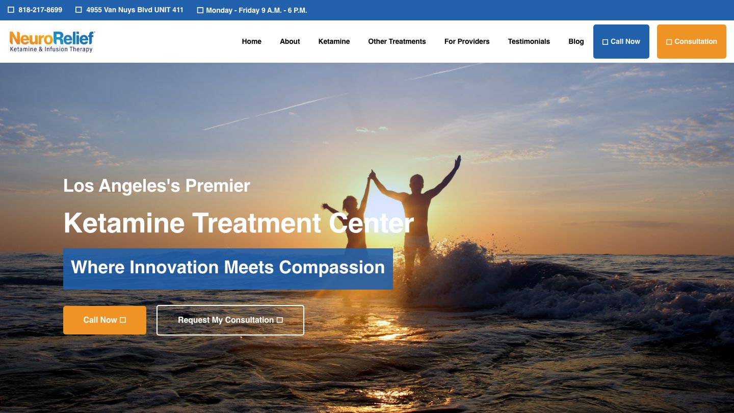 NeuroRelief Ketamine & Infusion Therapy Los Angeles