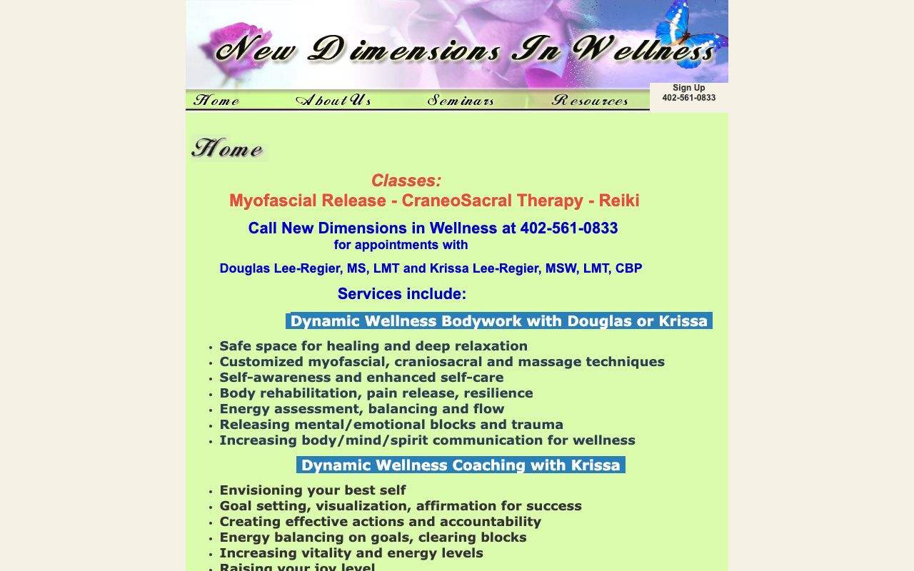 New Dimensions In Wellness