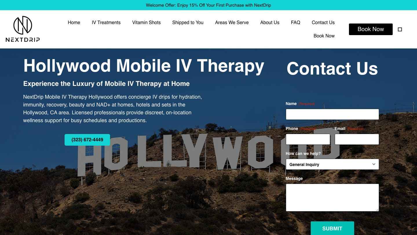 NEXTDRIP Mobile IV Therapy Hollywood