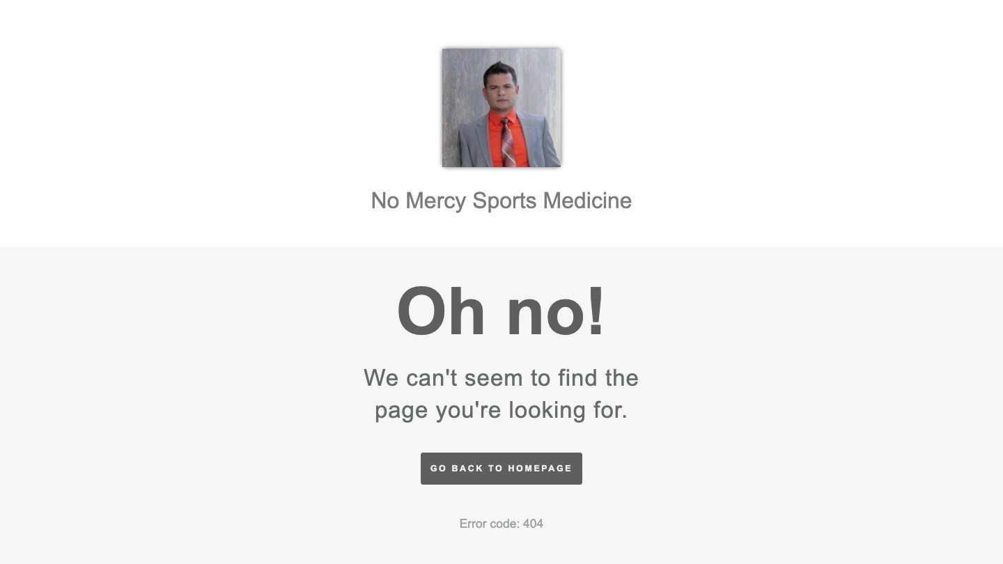 No Mercy Sports Medicine: Moises Irizarry-Roman, MD