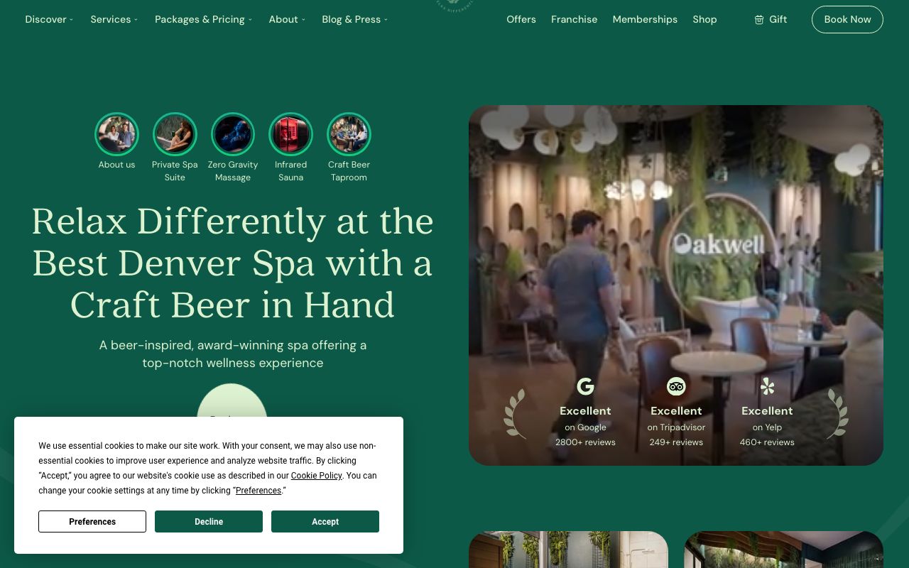 Oakwell Beer Spa Denver