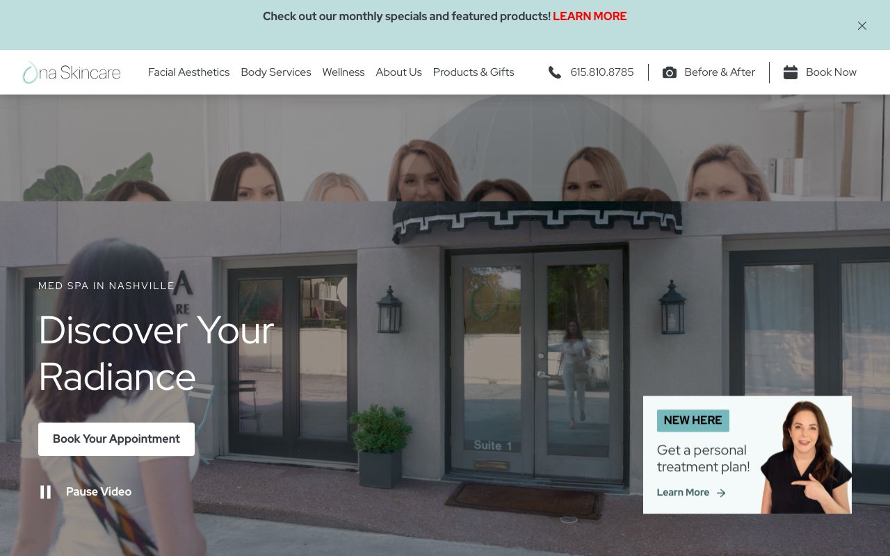 Ona Skincare Belle Meade