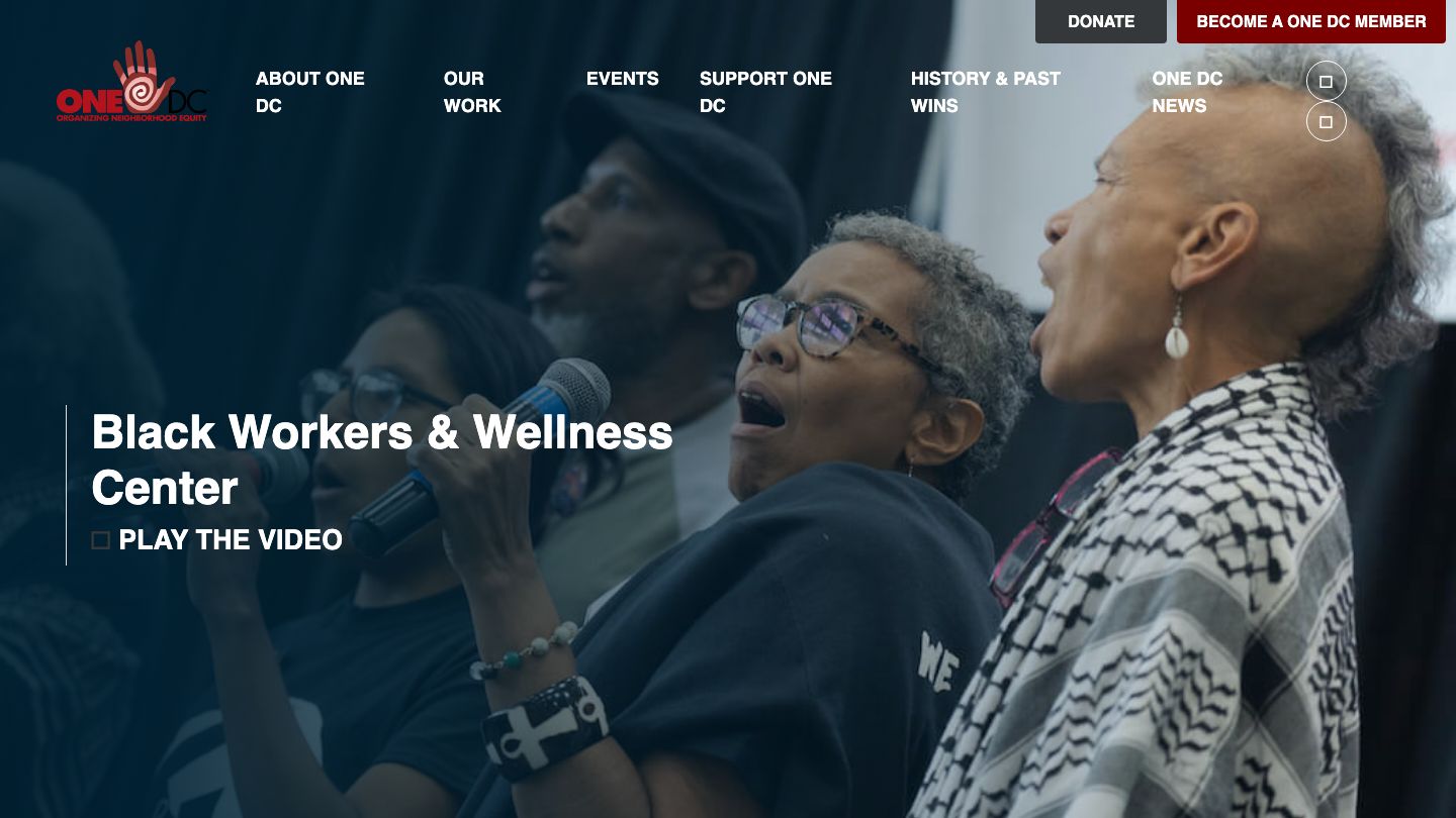 ONE DC Black Workers & Wellness Center