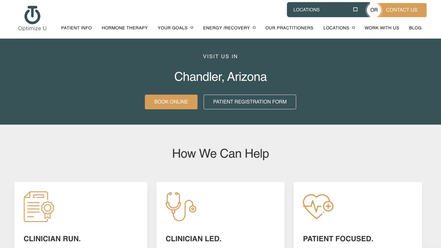 Optimize U - Chandler | Hormone Clinic