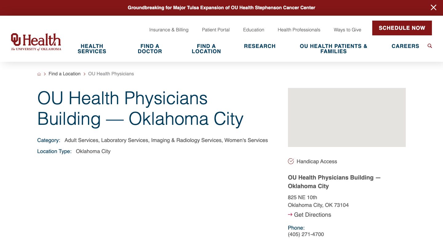 OU Health Physicians Building - Oklahoma City