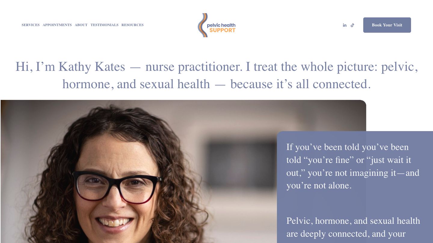 Pelvic Health Support | Hormones. Pelvic pain. Sexual wellness. It’s all connected.