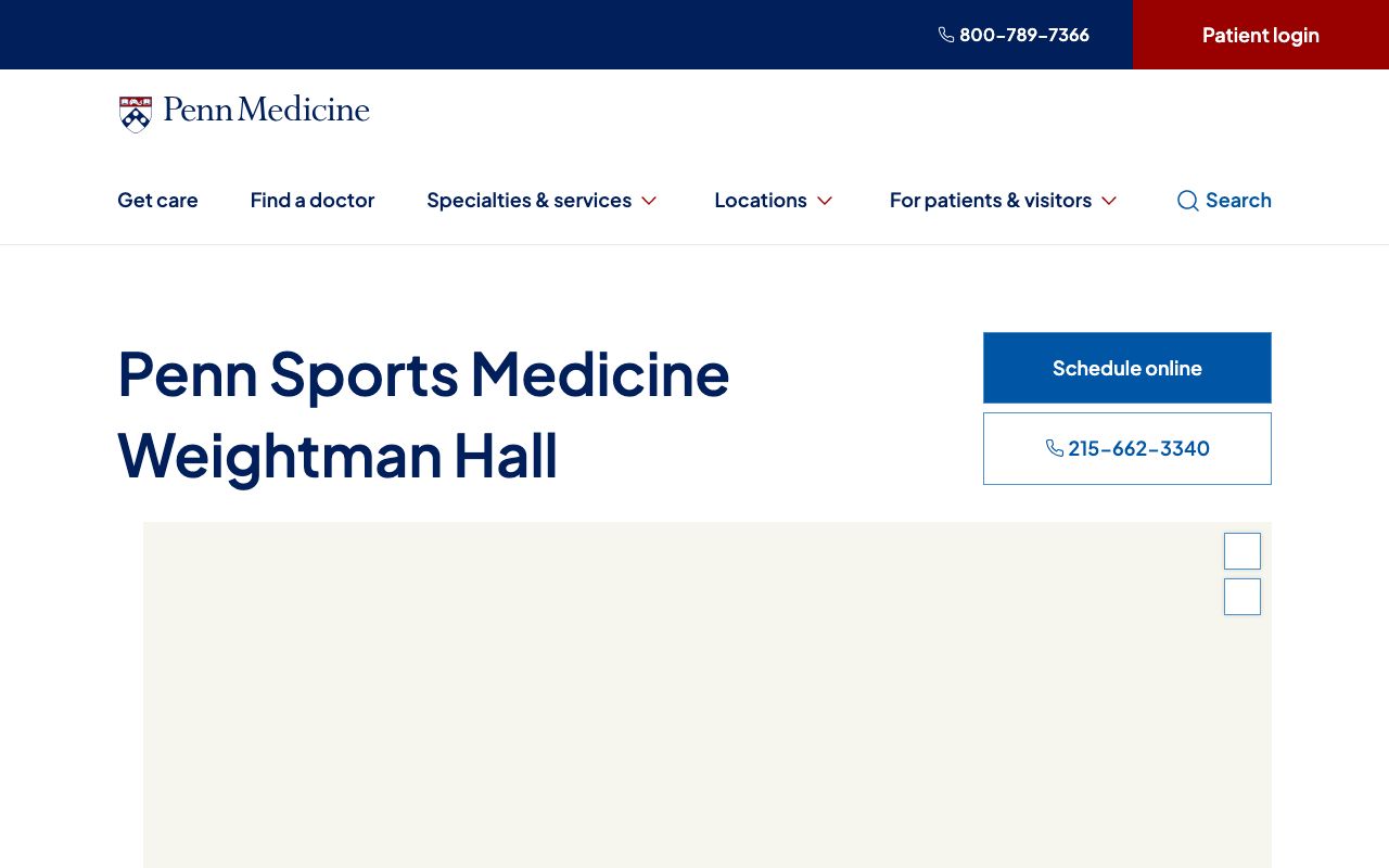 Penn Sports Medicine Weightman Hall