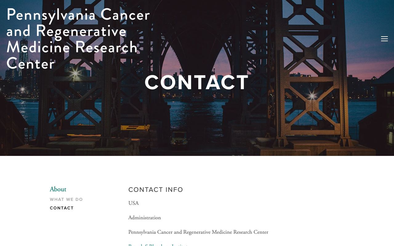 Pennsylvania Cancer and Regenerative Medicine Research Center