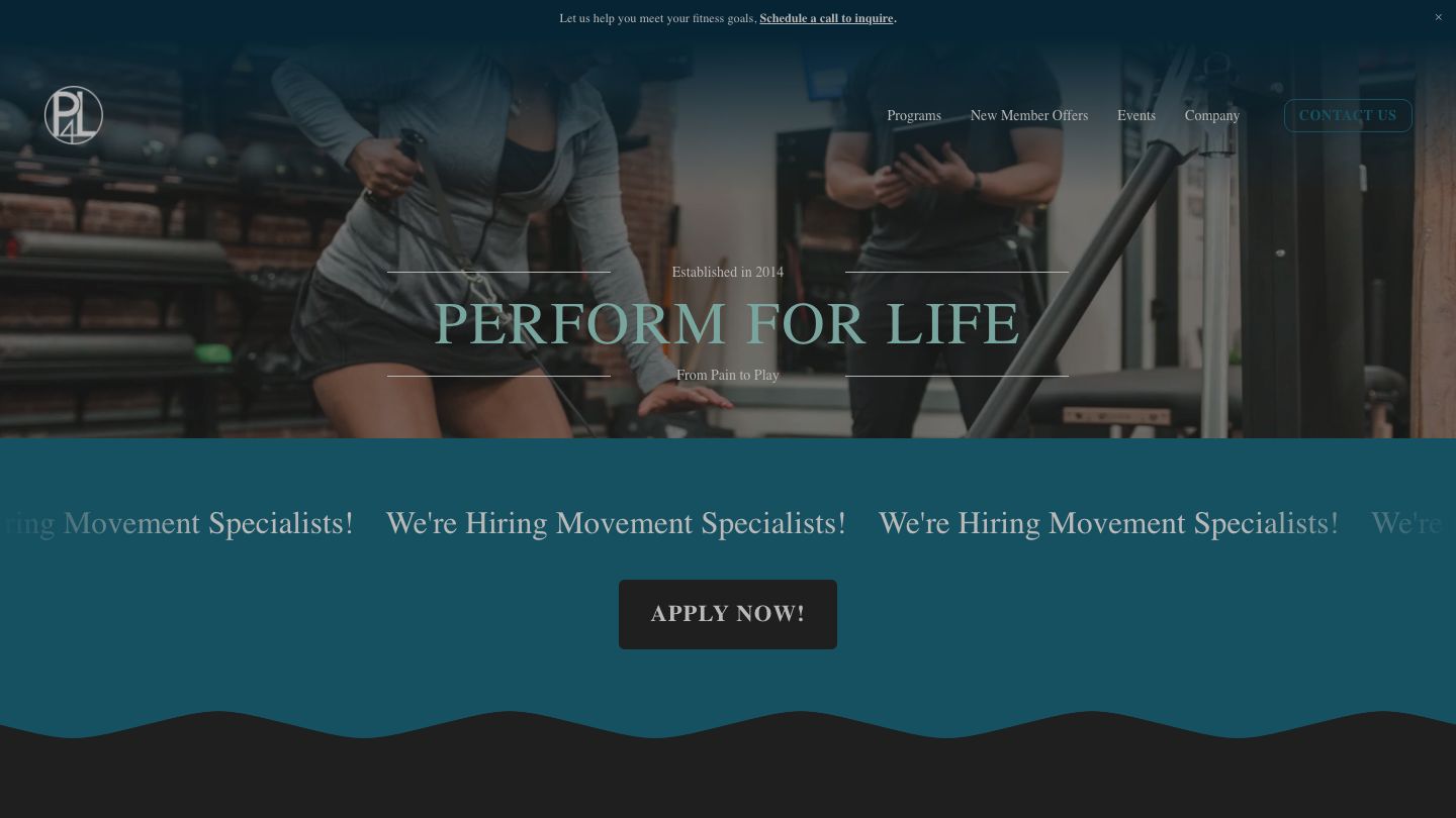 Perform For Life - FiDi