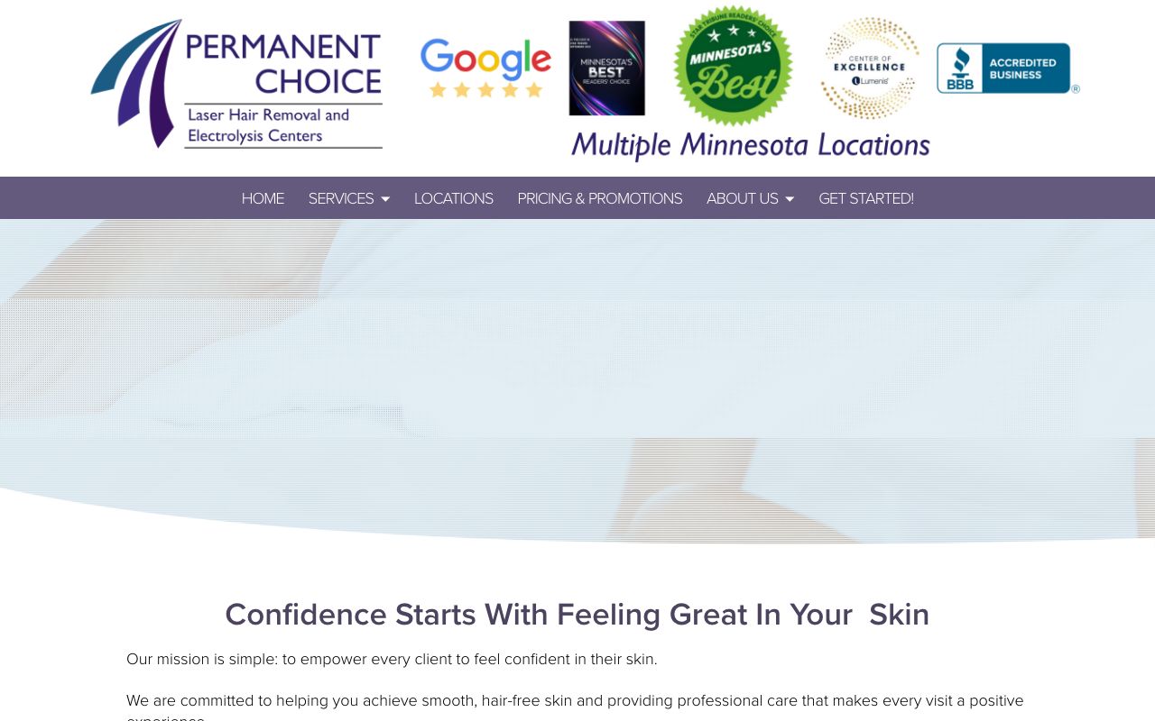 Permanent Choice Laser Hair Removal and Electrolysis Centers